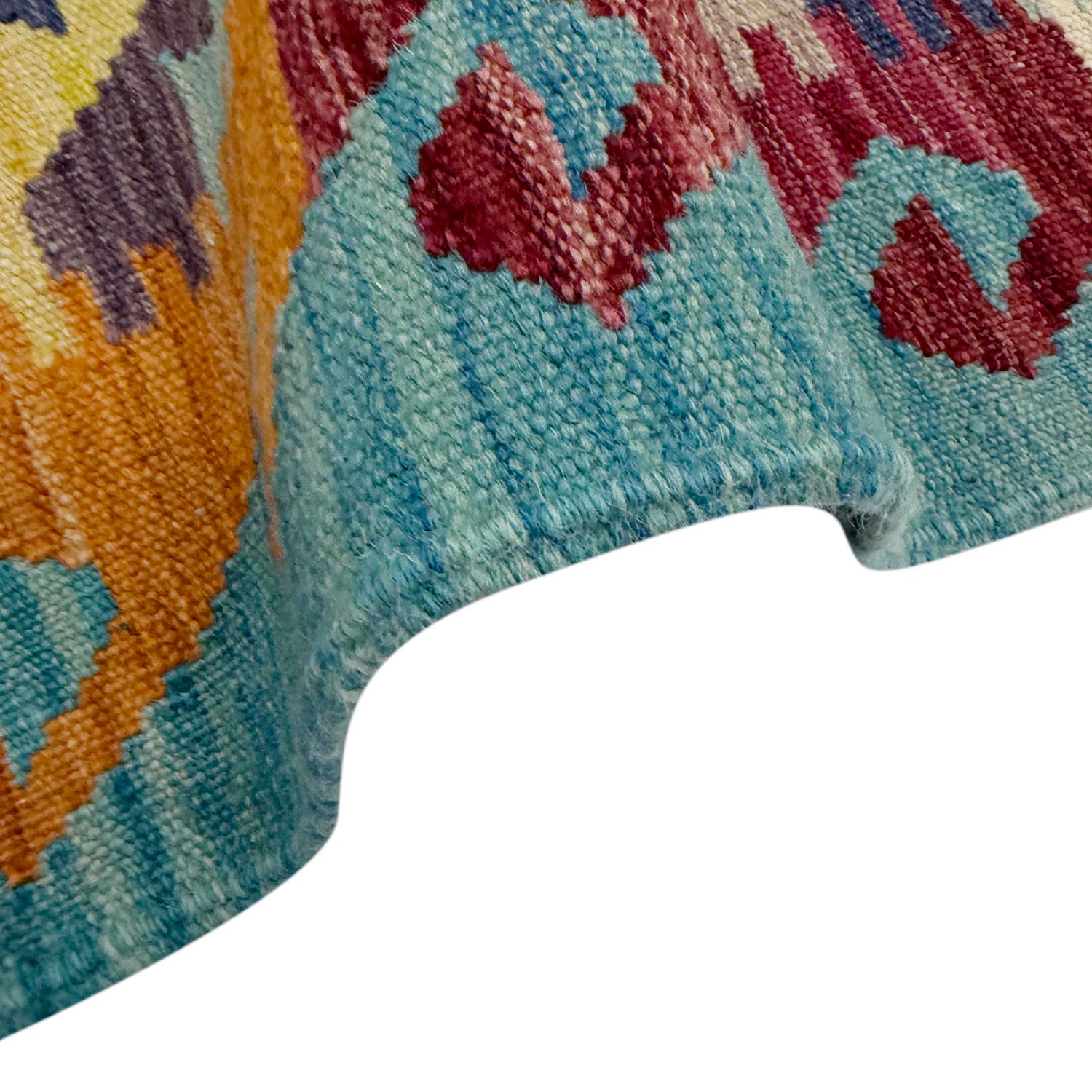 Handmade Multi Kilim Geometric 4x7 ft