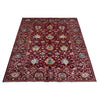 Hand-Knotted Red Floral Sultani Area Rug – 5' 8" x 7' 9" ft (172 x 237 cm) | SKU: R39636