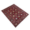 Hand-Knotted Red Floral Sultani Area Rug – 5' 8" x 7' 9" ft (172 x 237 cm) | SKU: R39636