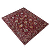 Hand-Knotted Red Floral Sultani Area Rug – 5' 8" x 7' 9" ft (172 x 237 cm) | SKU: R39636