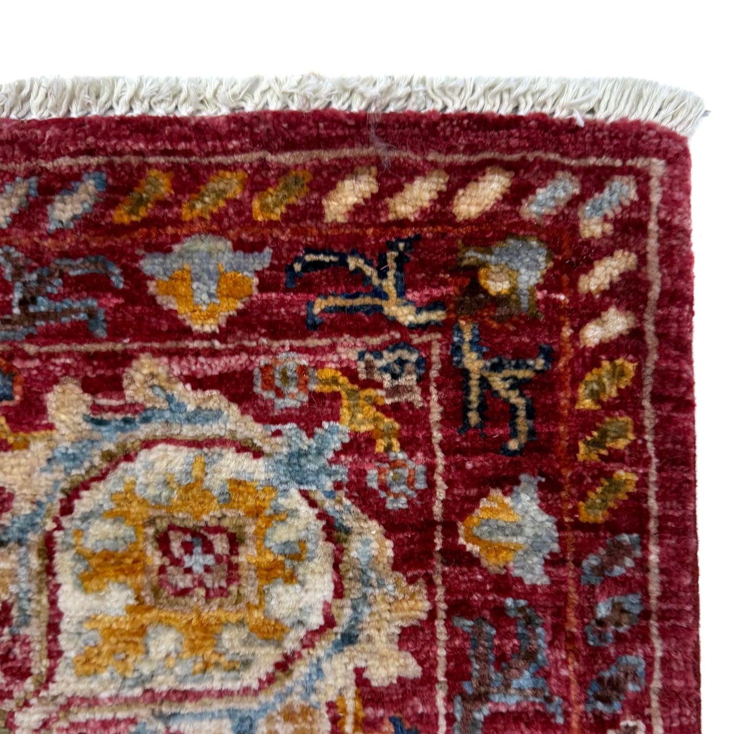 Hand-Knotted Red Floral Sultani Area Rug – 5' 8" x 7' 9" ft (172 x 237 cm) | SKU: R39636