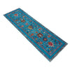 Hand-Knotted Blue Floral Sultani Runner – 2' 9" x 9' 4" ft (84 x 284 cm) | SKU: R39637