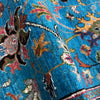 Hand-Knotted Blue Floral Sultani Runner – 2' 9" x 9' 4" ft (84 x 284 cm) | SKU: R39637