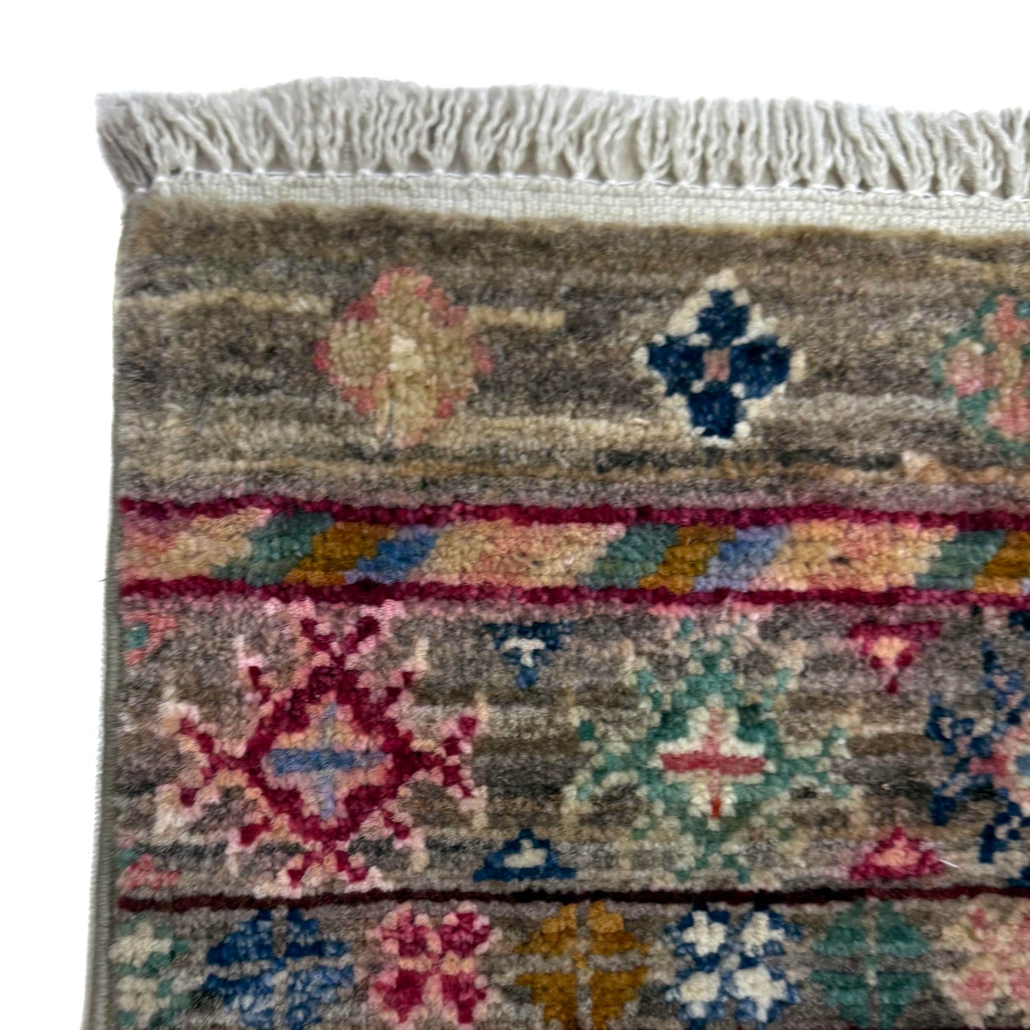 Hand-Knotted Multi Medallion Gabbeh Area Rug – 6' 6" x 9' 8" ft (197 x 294 cm) | SKU: R39638