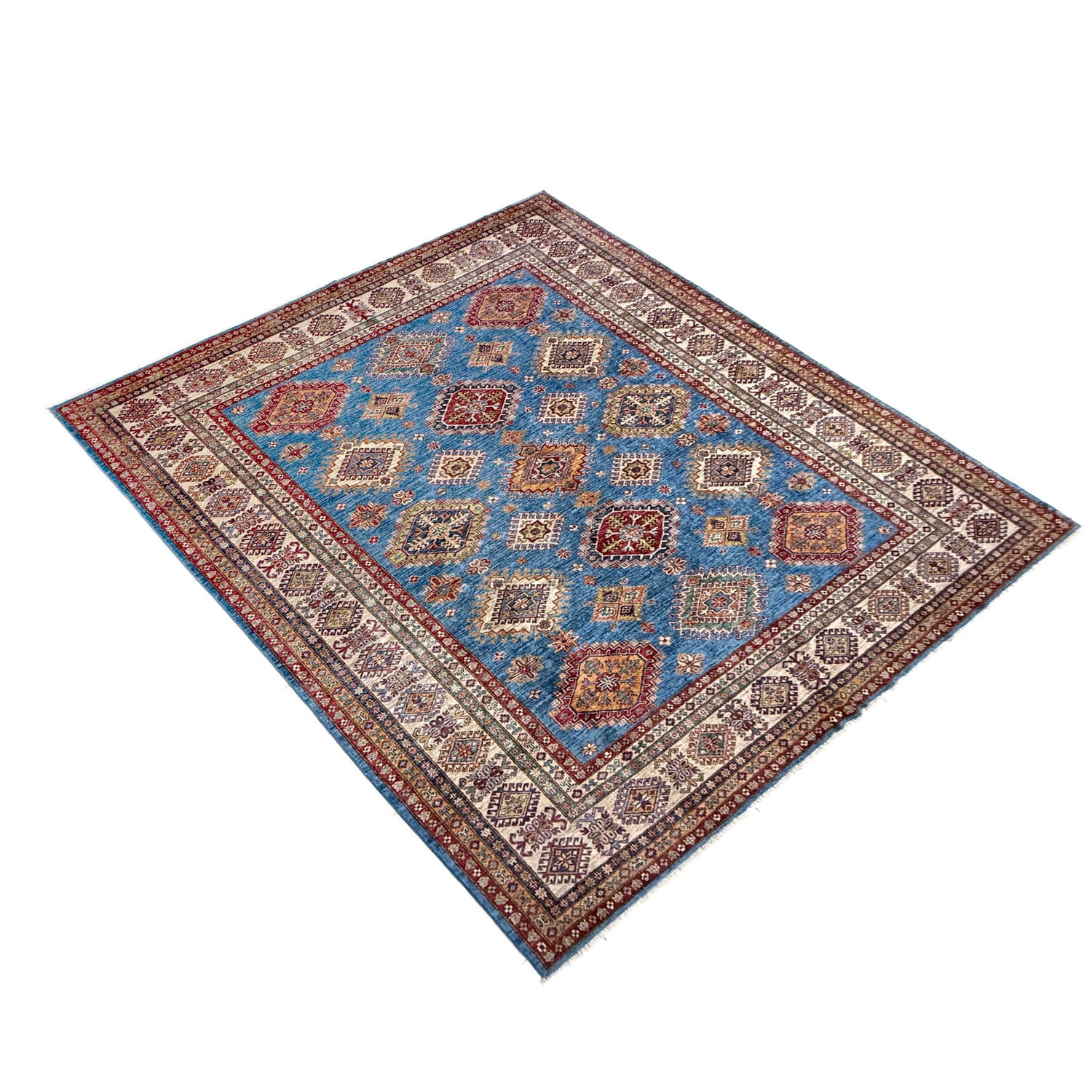 Premium Hand Knotted Kazak Rug – 8' 3" x 10' 1" ft (252 x 307 cm) | SKU: R39639