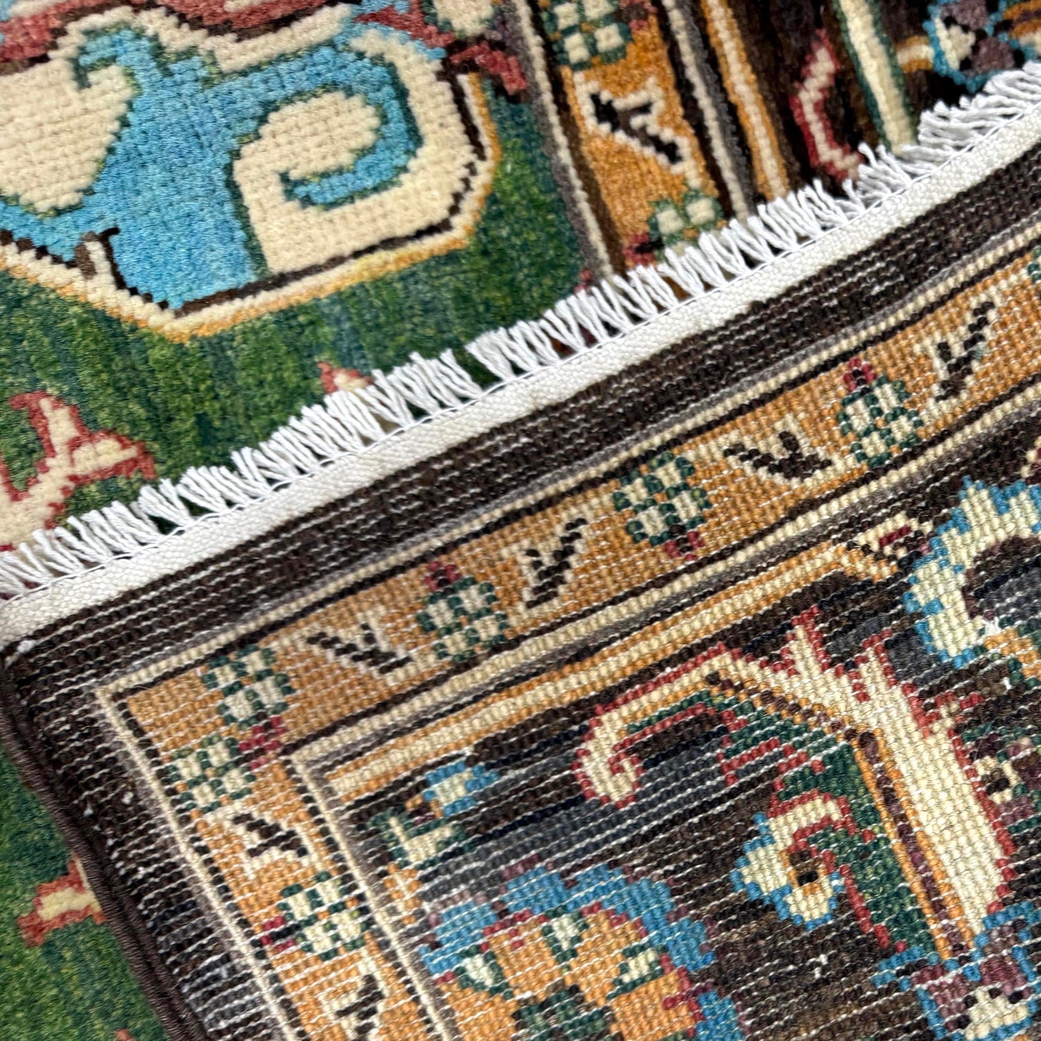 Hand-Knotted Multi Medallion Heriz Area Rug  – 6' 10" x 9' 7" ft (208 x 291 cm) | SKU: R39640