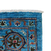 Hand-Knotted Blue Floral Sultani Area Rug – 6' 9" x 9' 6" ft (205 x 289 cm) | SKU: R39641