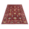 Hand-Knotted Red Floral Sultani Area Rug – 4' 0" x 6' 0" ft (122 x 183 cm) | SKU: R39642