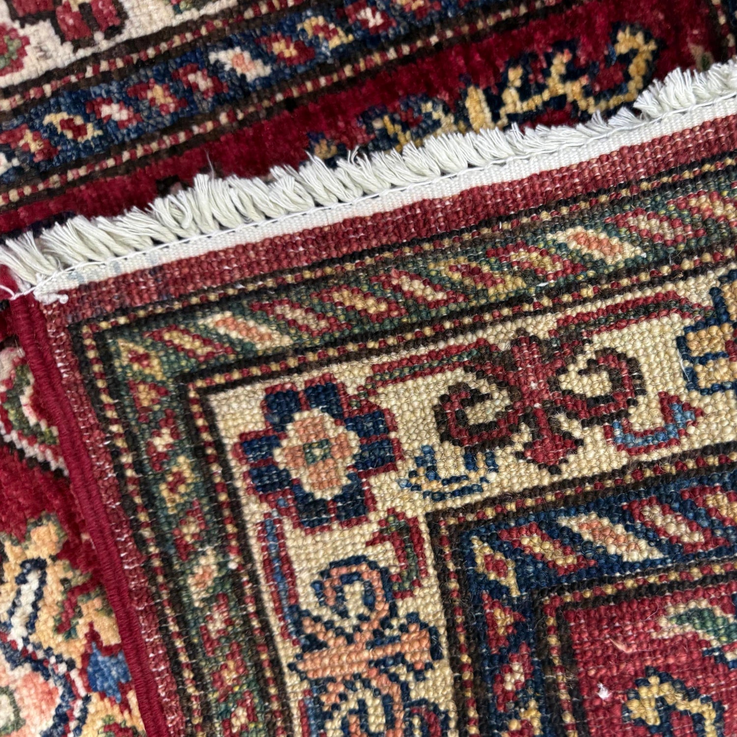 Hand-Knotted Red Medallion Kazak Area Rug Runner – 2' 0" x 6' 1" ft (61 x 185 cm) | SKU: R39643