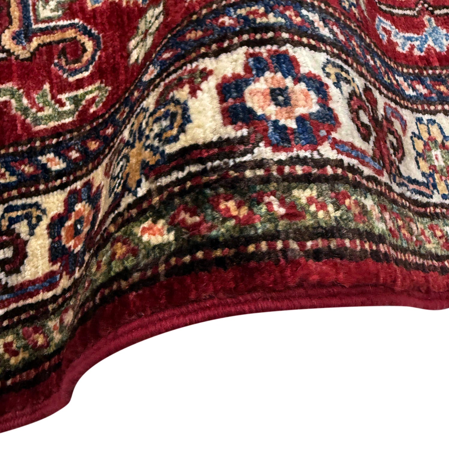 Hand-Knotted Red Medallion Kazak Area Rug Runner – 2' 0" x 6' 1" ft (61 x 185 cm) | SKU: R39643