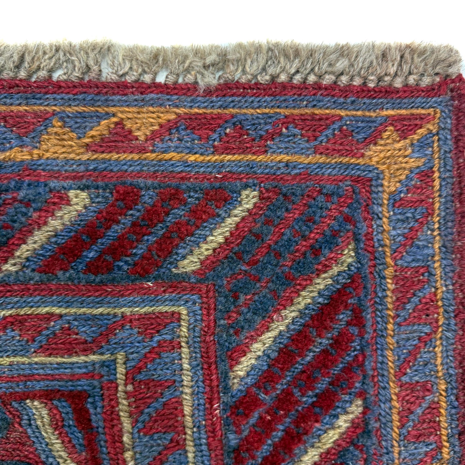 Handmade Afghan Carpet – 4' 8" x 5' 10" ft (142 x 177 cm) | SKU: R39733