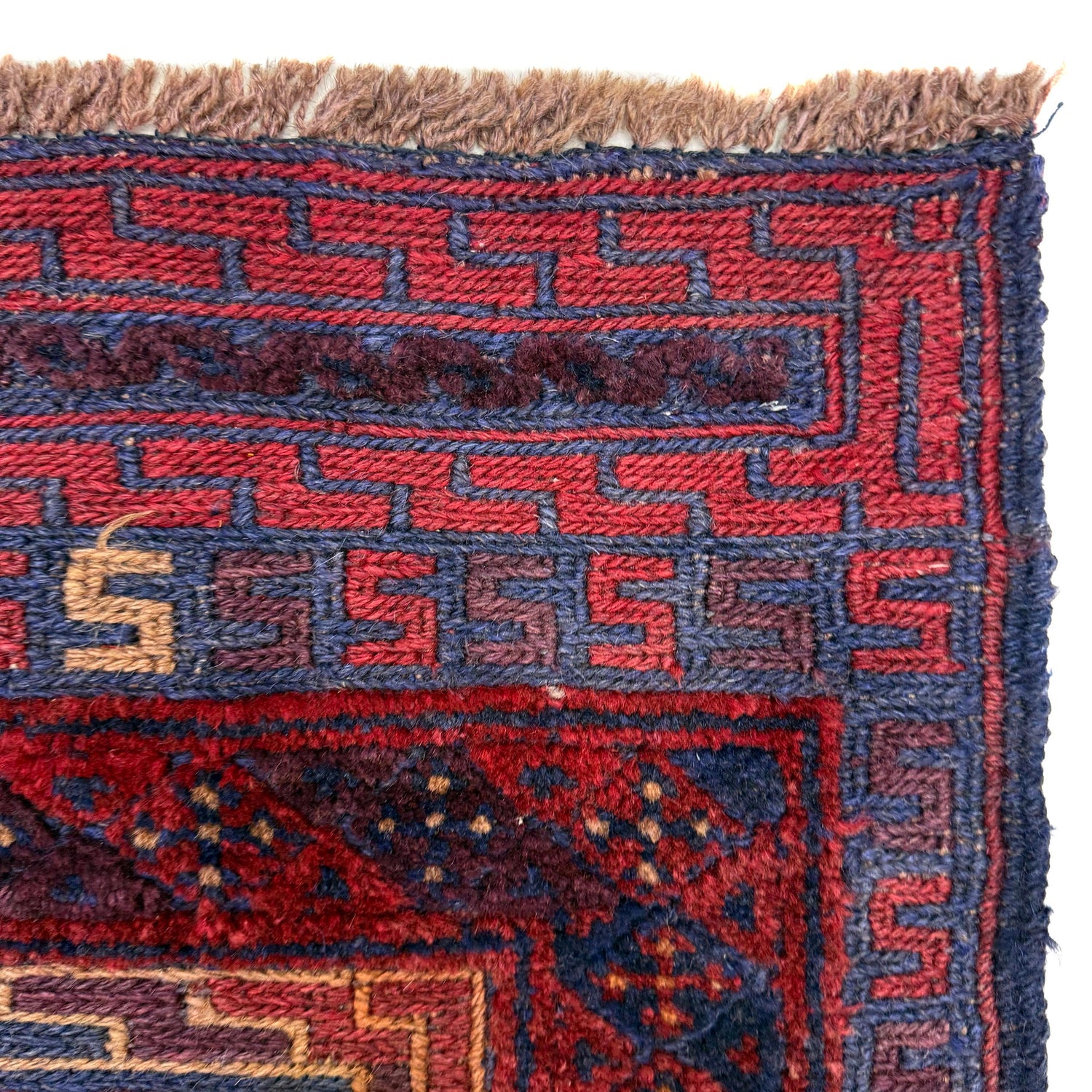 Red Color Mashwani Area Rug – 4' 10" x 6' 5" ft (147 x 196 cm) | SKU: R39735