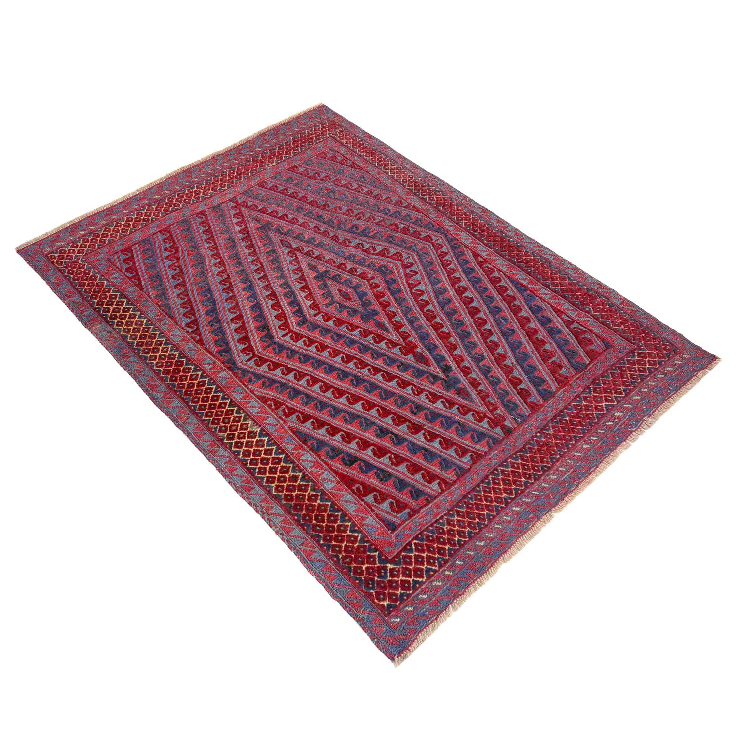 Handmade Mushwani Carpet – 4' 11" x 5' 9" ft (149 x 176 cm) | SKU: R39737