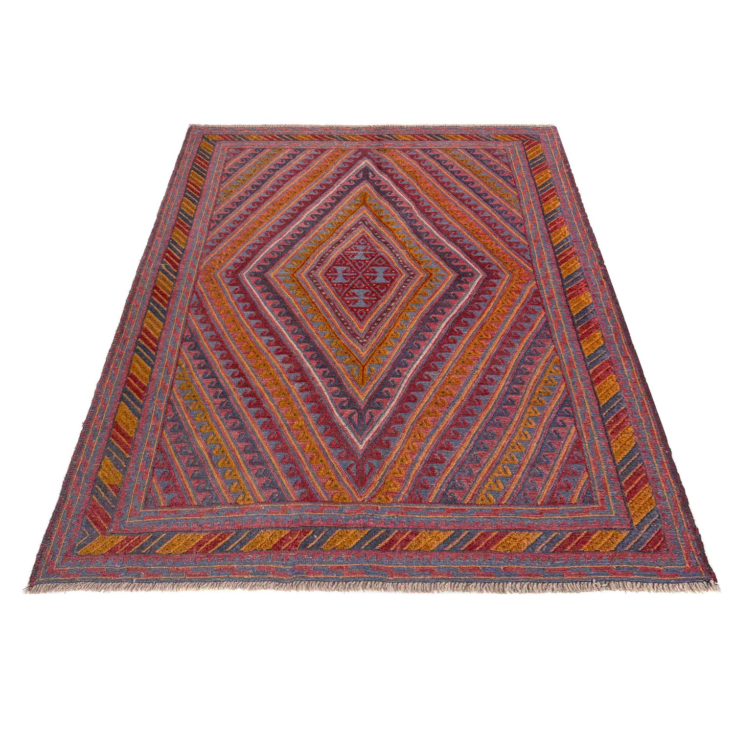 Handmade Wool Mushwani Rug – 4' 10" x 6' 1" ft (147 x 186 cm) | SKU: R39741