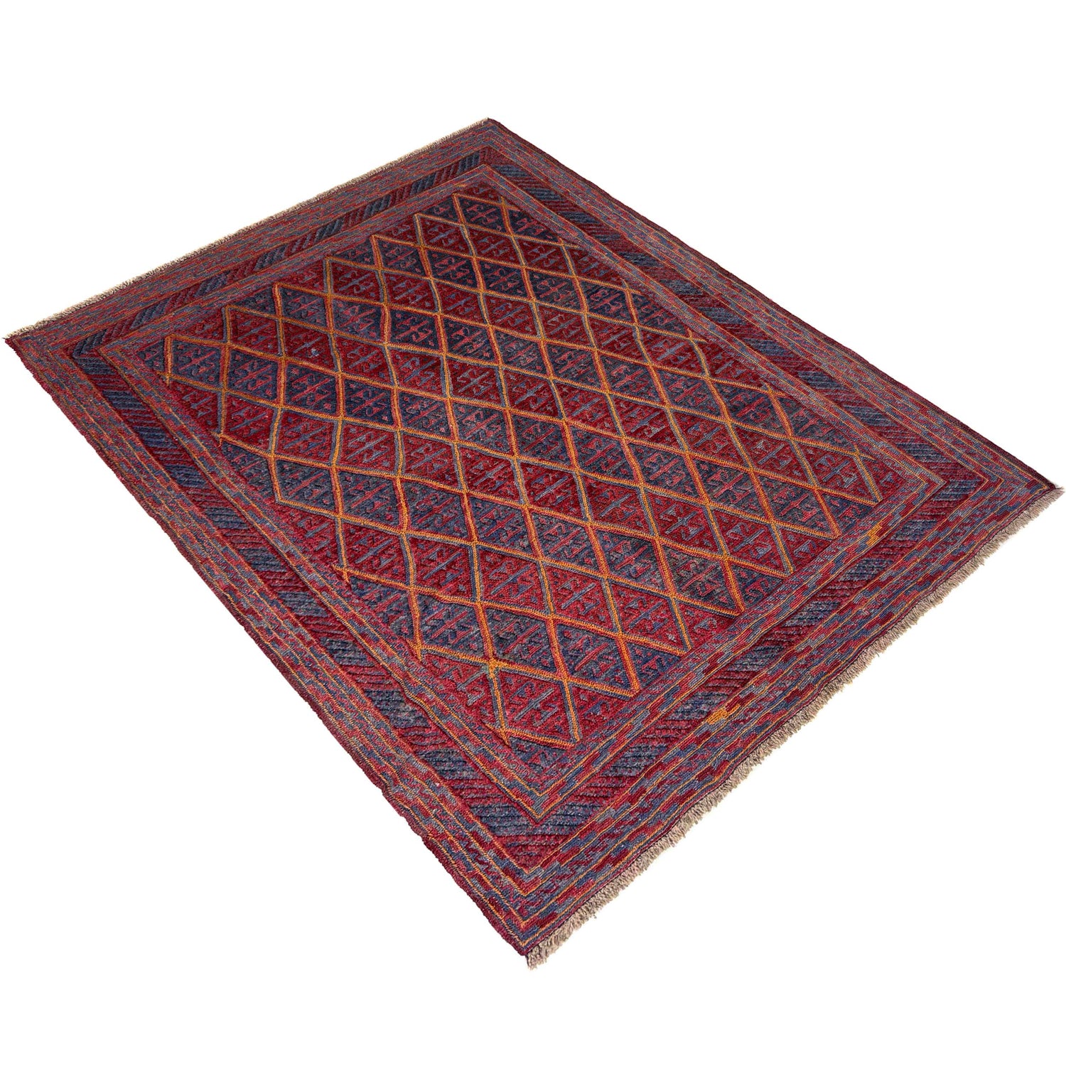 Handmade Wool Mushwani Rug – 5' 0" x 6' 1" ft (153 x 185 cm) | SKU: R39742