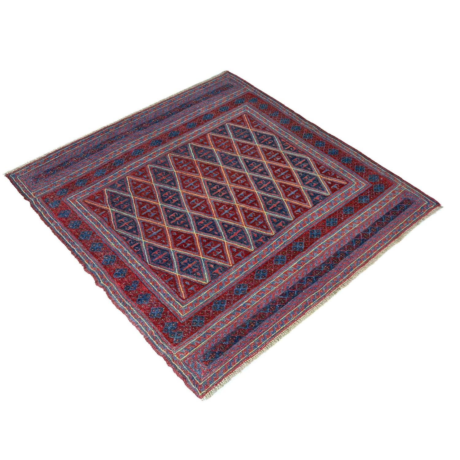 Handmade Wool Mushwani Rug – 5' 2" x 5' 9" ft (157 x 176 cm) | SKU: R39743