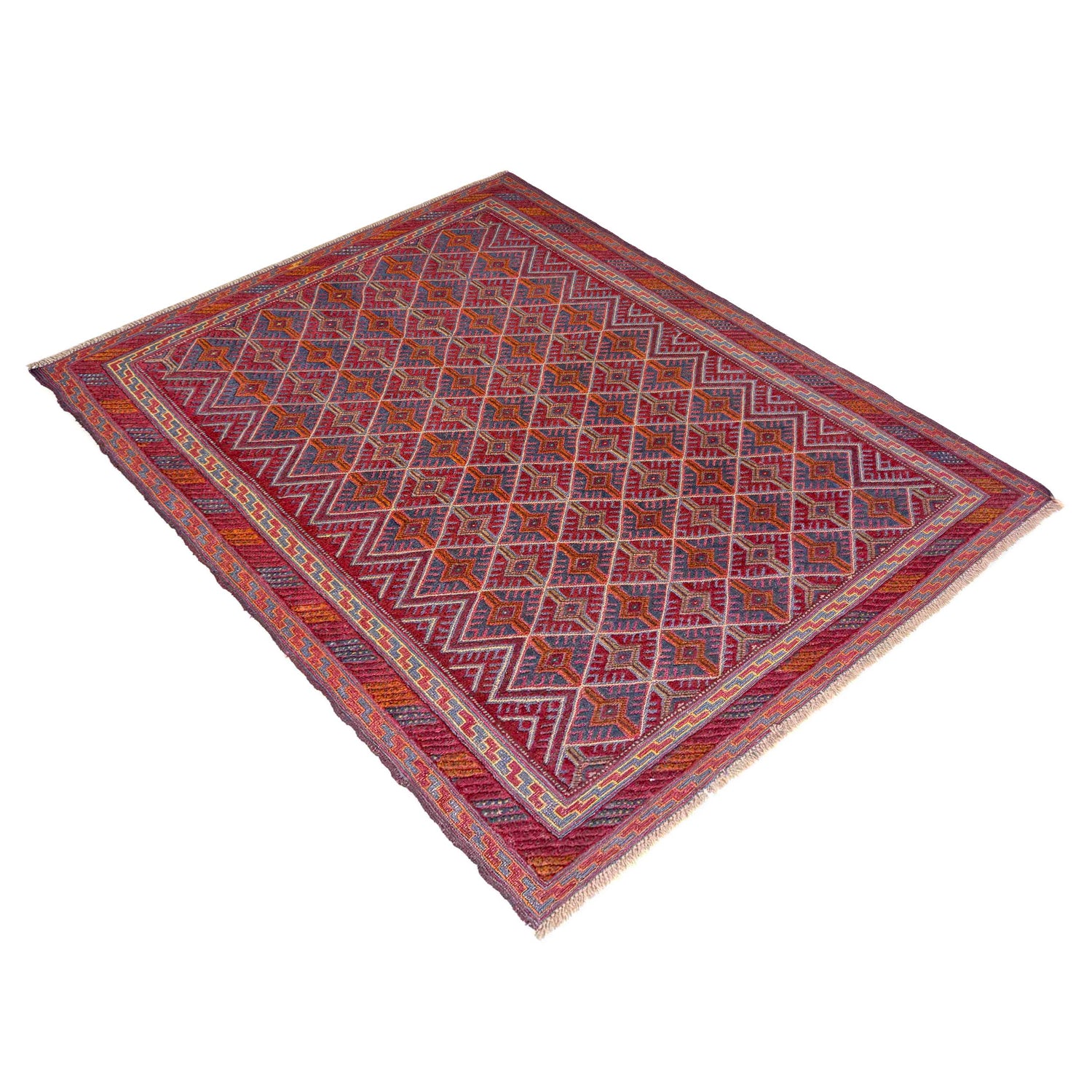 Hand Knotted Mashwani Area Rug – 5' 1" x 6' 3" ft (154 x 191 cm) | SKU: R39746
