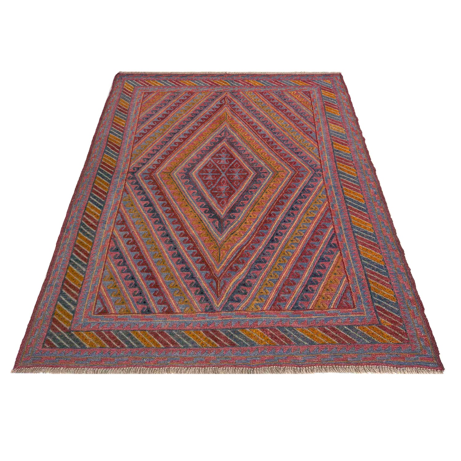 Hand Knotted Mashwani Area Rug – 4' 9" x 6' 2" ft (145 x 188 cm) | SKU: R39747
