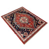 Hand-Knotted Red Medallion Shirazi Area Rug – 5' 4" x 6' 7" ft (162 x 200 cm) | SKU: R39751