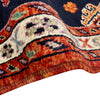 Hand-Knotted Red Medallion Shirazi Area Rug – 5' 4" x 6' 7" ft (162 x 200 cm) | SKU: R39751