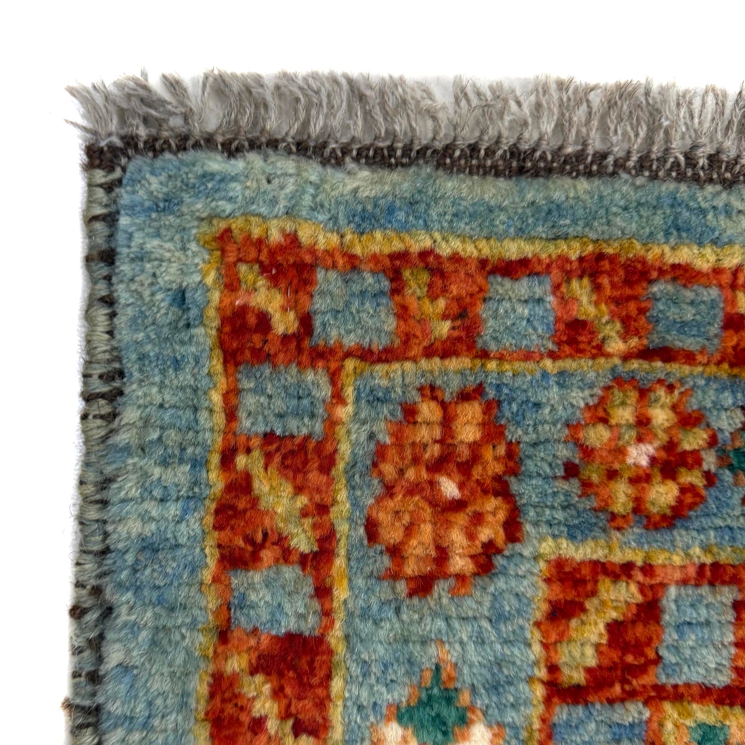 Hand-Knotted Multi Floral Oushak Area Rug – 4' 1" x 5' 9" ft (124 x 174 cm) | SKU: R39752