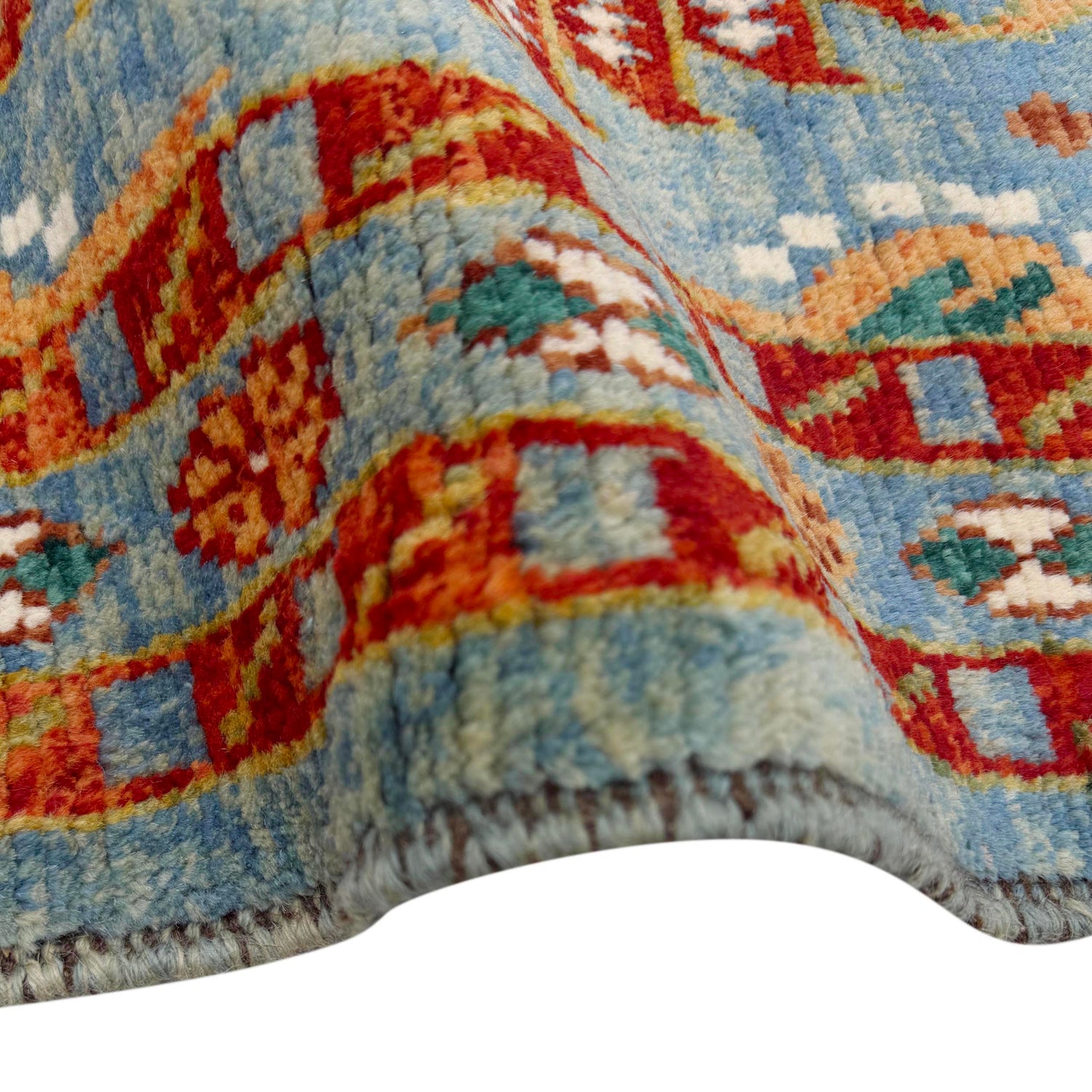 Hand-Knotted Multi Floral Oushak Area Rug – 4' 1" x 5' 9" ft (124 x 174 cm) | SKU: R39752