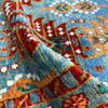 Hand-Knotted Multi Floral Oushak Area Rug – 4' 1" x 5' 9" ft (124 x 174 cm) | SKU: R39752