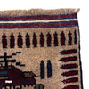 Hand-Knotted Brown Tank + Helicopter War Area Rug – 4' 4" x 5' 8" ft (132 x 173 cm) | SKU: R39754
