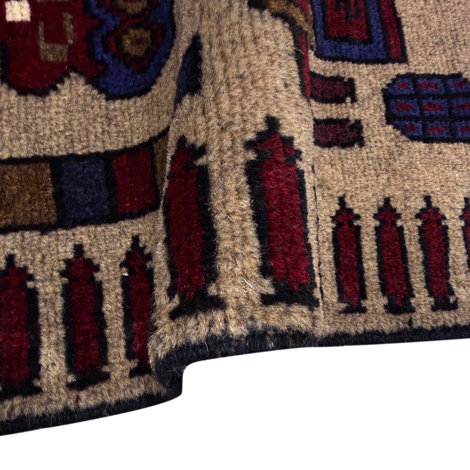 Hand-Knotted Brown Tank + Helicopter War Area Rug – 4' 4" x 5' 8" ft (132 x 173 cm) | SKU: R39754