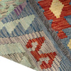Hand-Knotted Multi Geometric Vegetable Kilim Area Rug – 6' 11" x 9' 7" ft (212 x 293 cm) | SKU: R39758