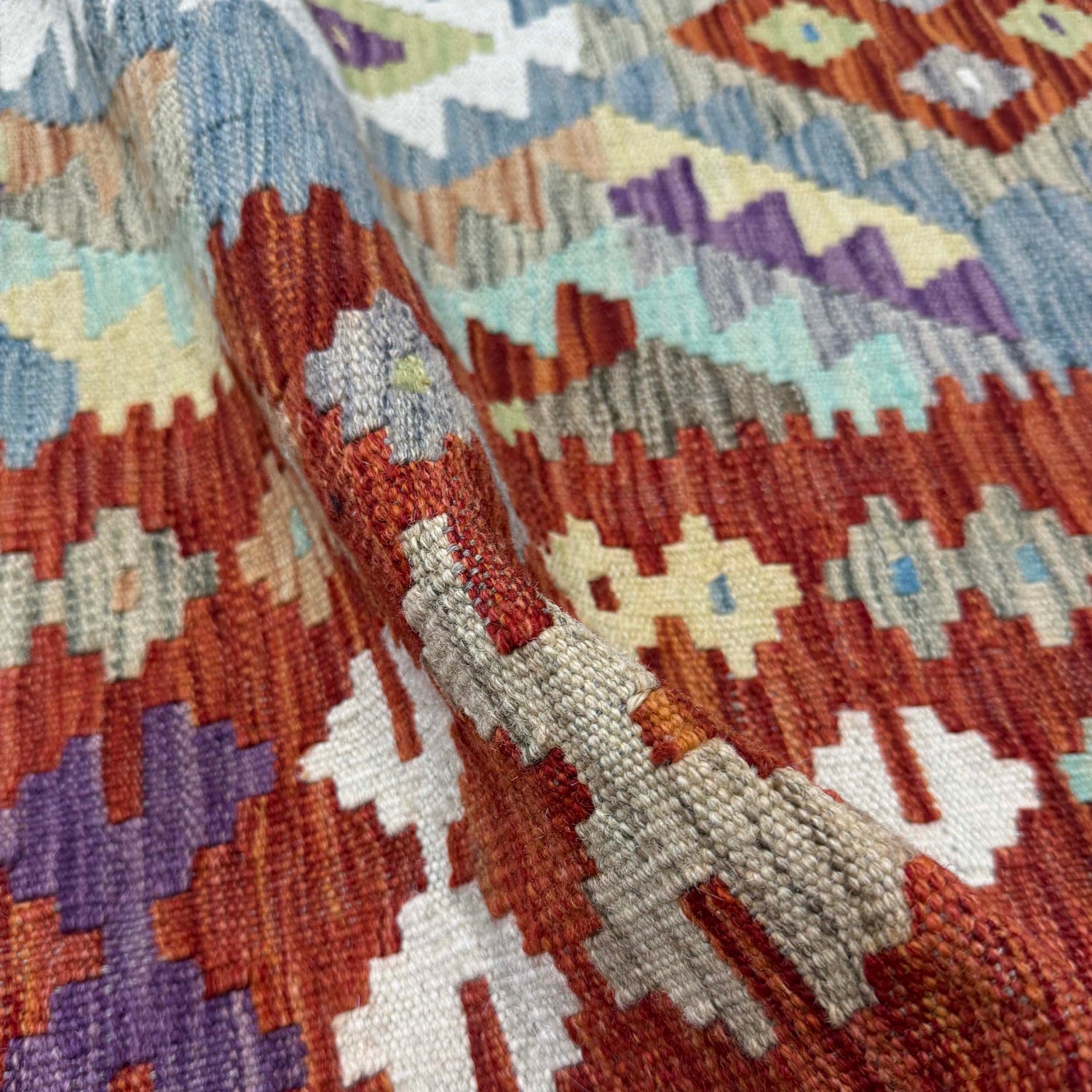 Hand Knotted Flatweave Kilim – 6' 9" x 9' 8" ft (207 x 295 cm) | SKU: R39759