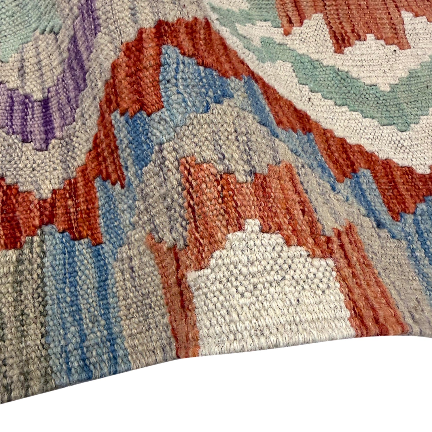 Hand Made Afghan Kilim – 6' 11" x 9' 8" ft (210 x 294 cm) | SKU: R39762