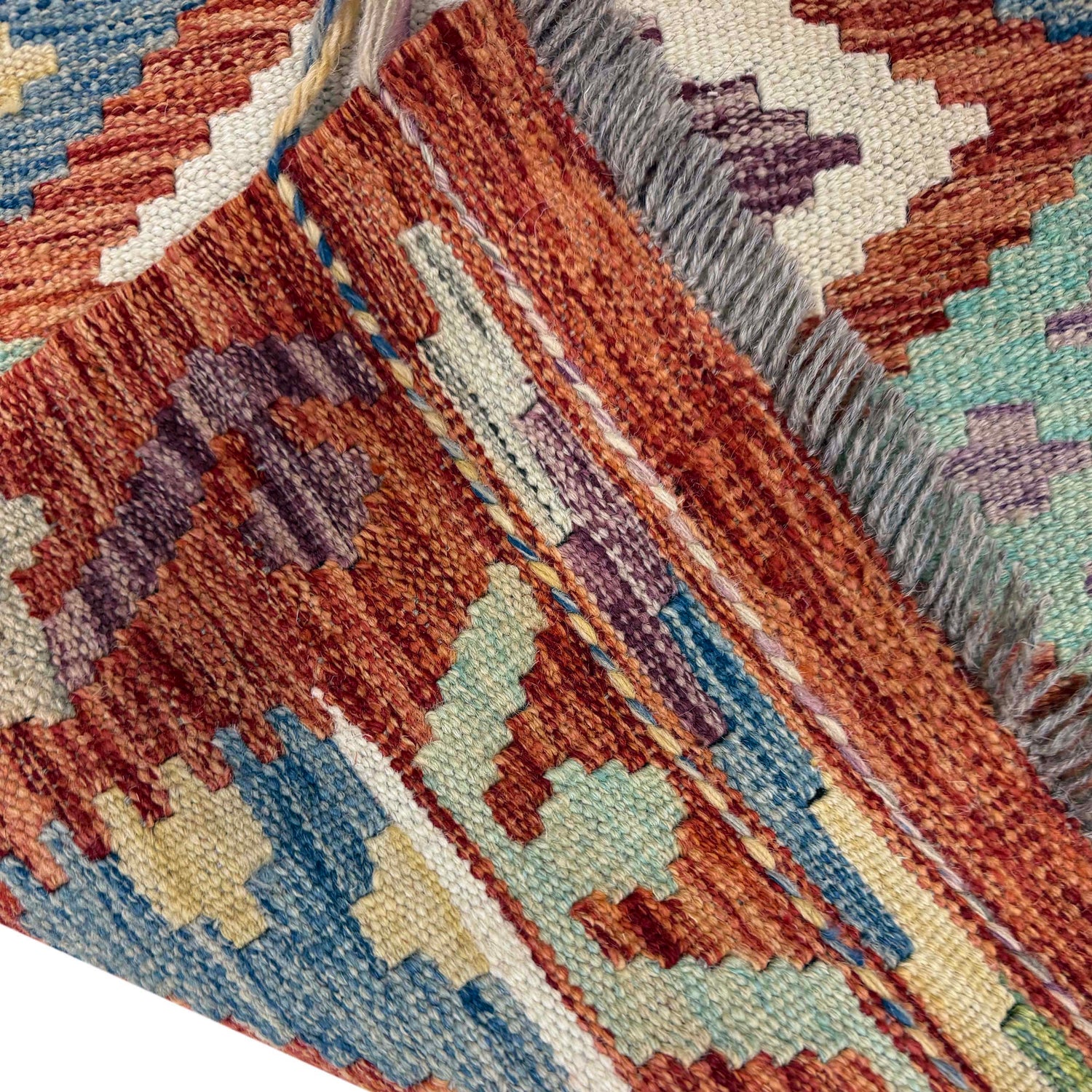 Handmade Vegetable Kilim – 6' 8" x 9' 7" ft (203 x 293 cm) | SKU: R39763