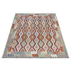 Hand-Knotted Multi Geometric Vegetable Kilim Area Rug – 8' 4" x 9' 9" ft (254 x 296 cm) | SKU: R39765