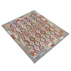 Hand-Knotted Multi Geometric Vegetable Kilim Area Rug – 8' 4" x 9' 9" ft (254 x 296 cm) | SKU: R39765