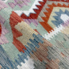 Hand-Knotted Multi Geometric Vegetable Kilim Area Rug – 8' 4" x 9' 9" ft (254 x 296 cm) | SKU: R39765