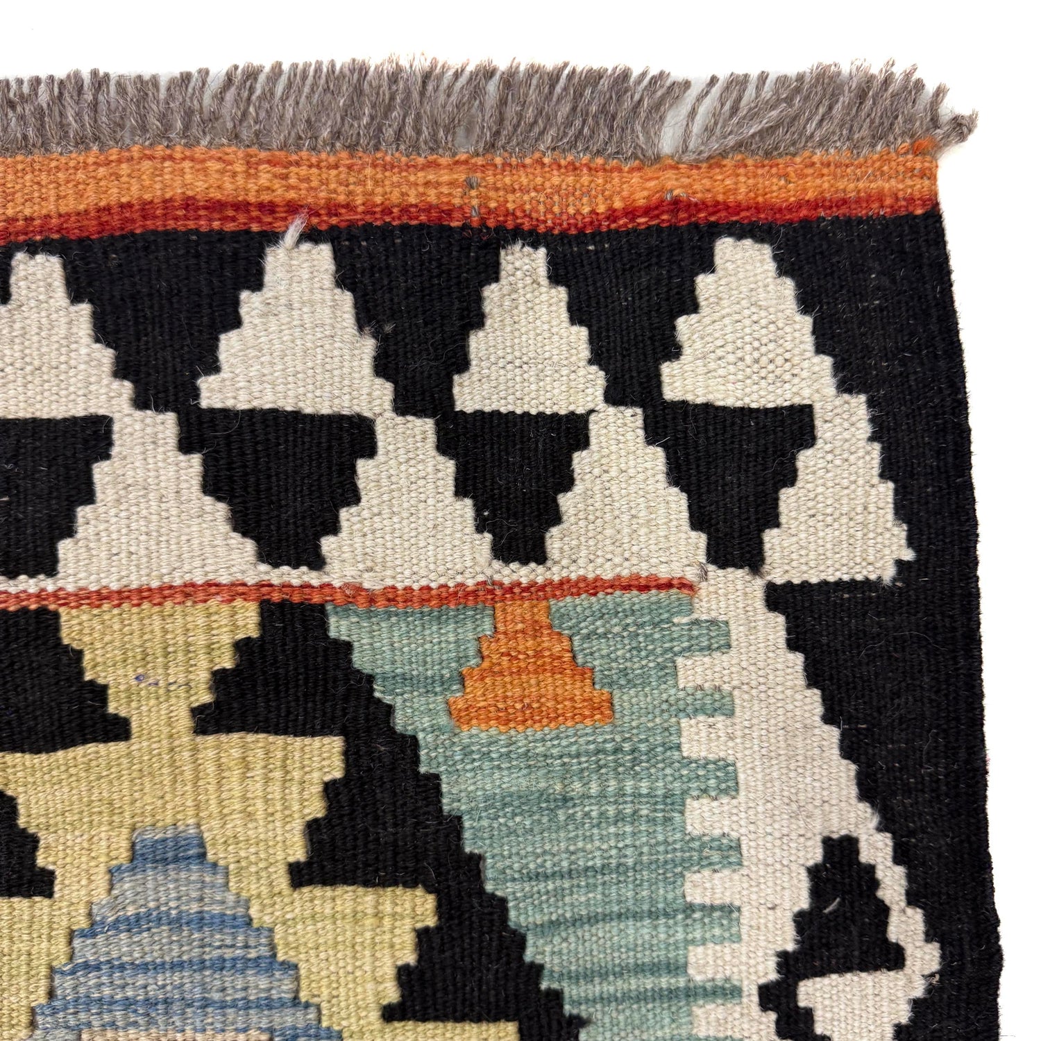 Hand Made Afghan Kilim – 6' 8" x 9' 9" ft (204 x 297 cm) | SKU: R39767