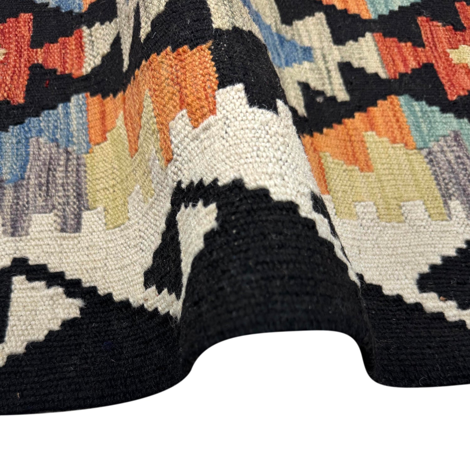 Hand Made Afghan Kilim – 6' 8" x 9' 9" ft (204 x 297 cm) | SKU: R39767