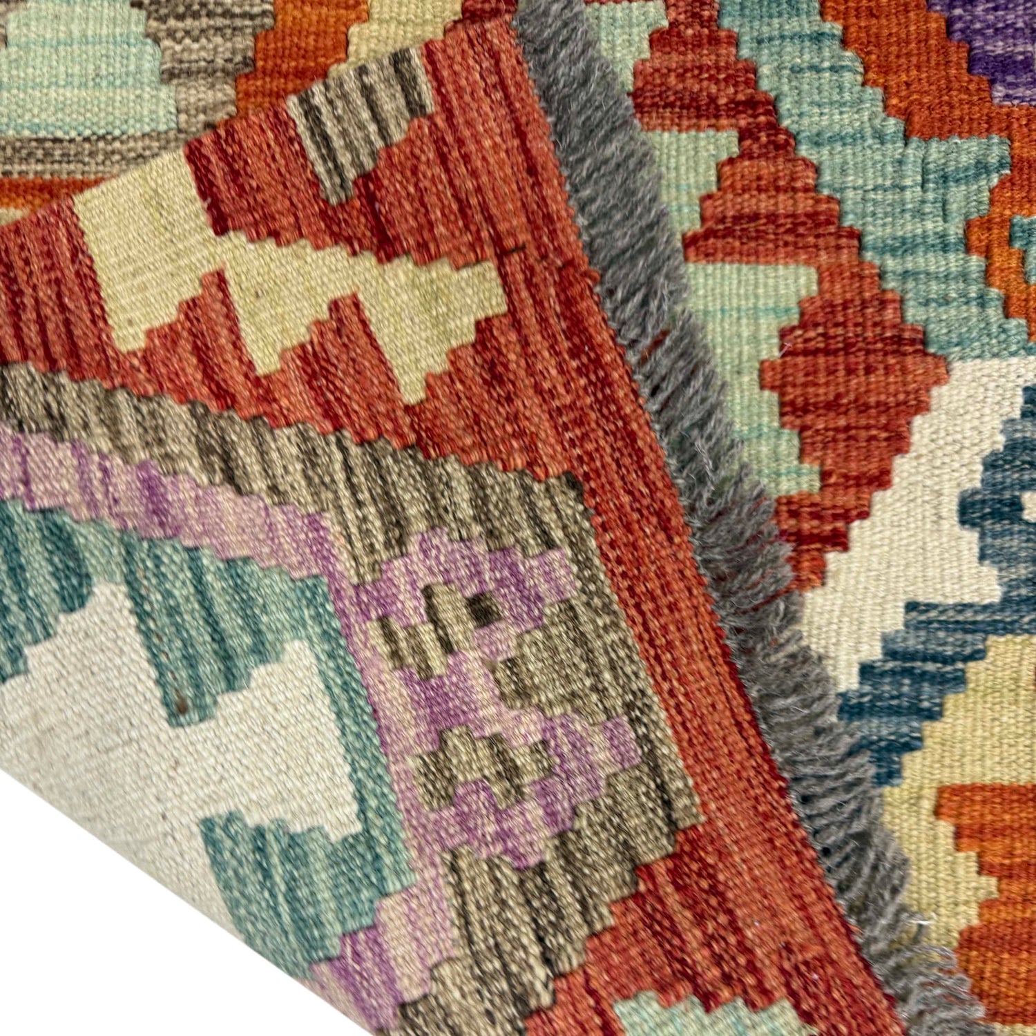Handmade Vegetable Kilim – 6' 9" x 9' 8" ft (206 x 294 cm) | SKU: R39771