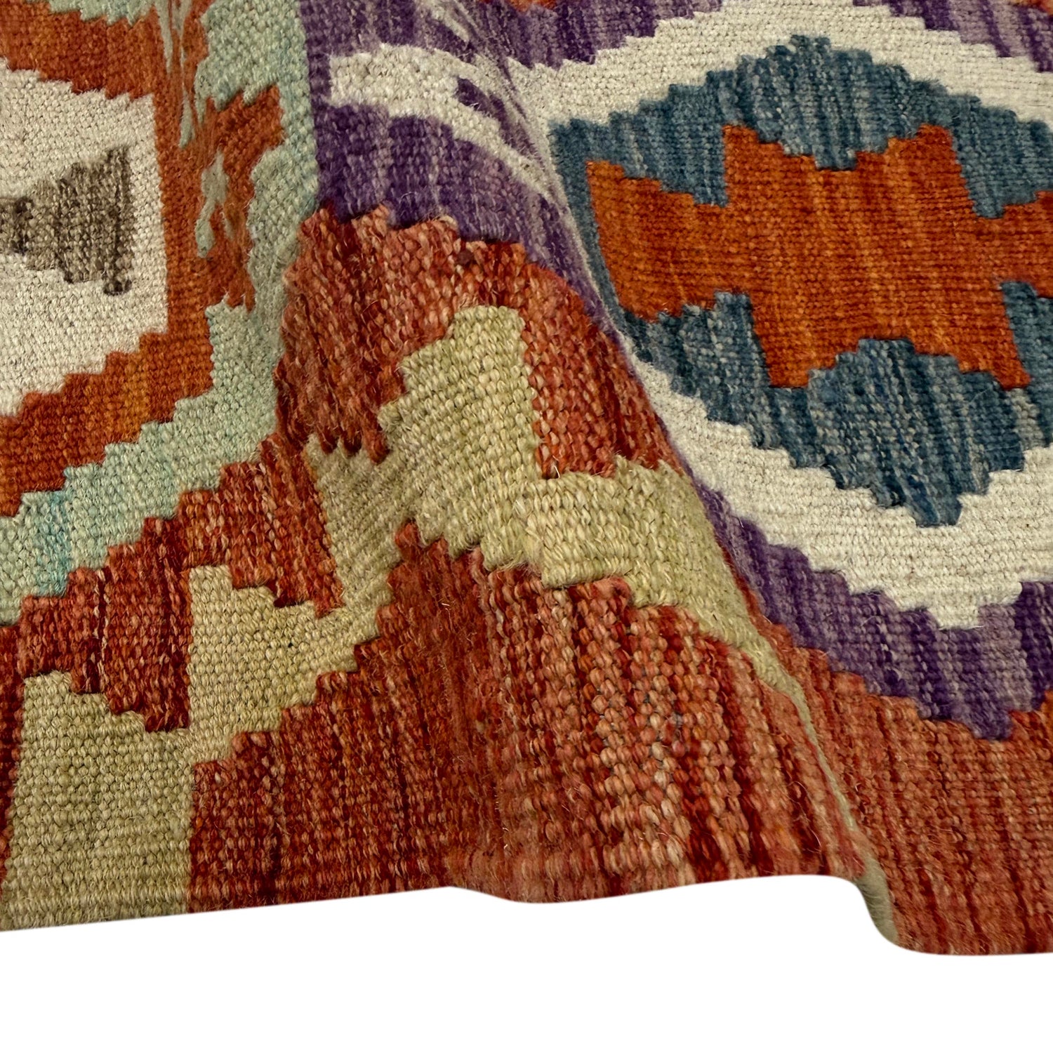 Handmade Vegetable Kilim – 6' 9" x 9' 8" ft (206 x 294 cm) | SKU: R39771