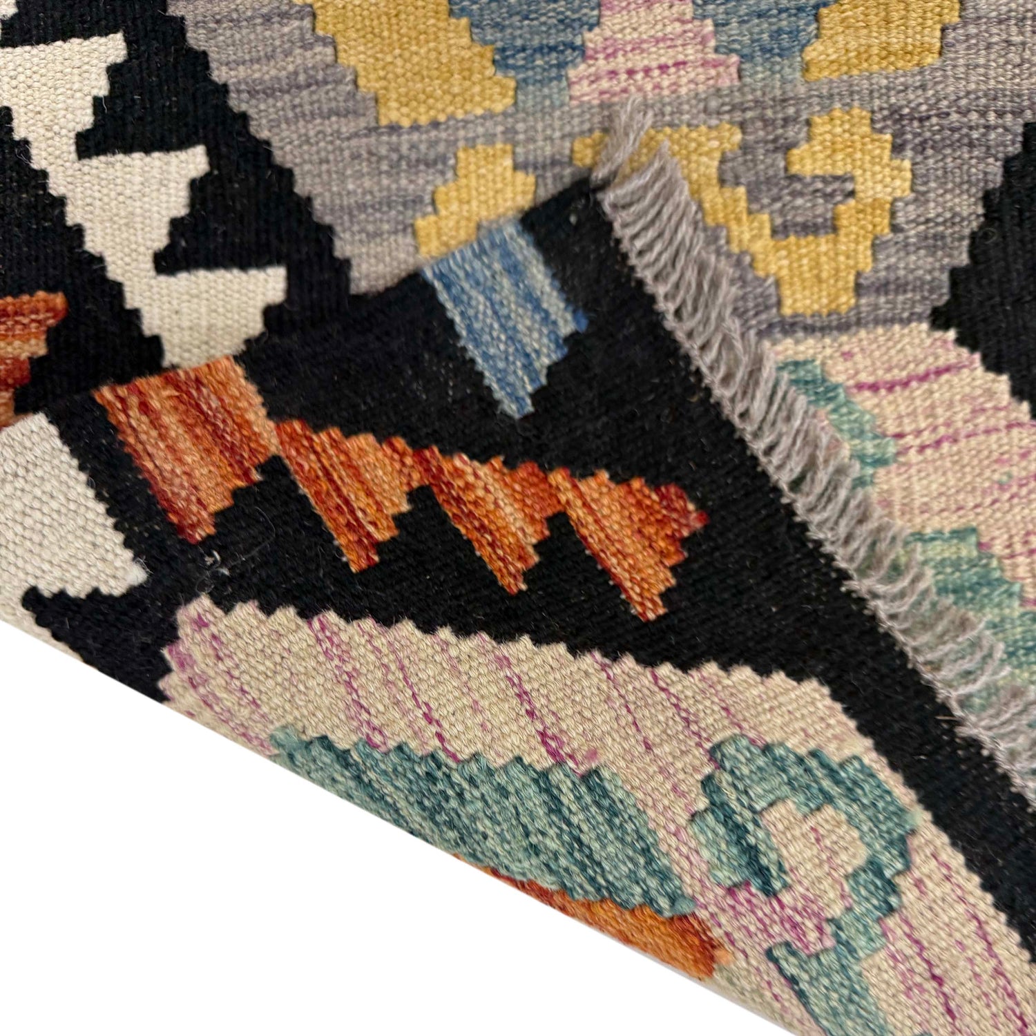 Handmade Vegetable Kelim – 6' 8" x 9' 9" ft (204 x 296 cm) | SKU: R39773
