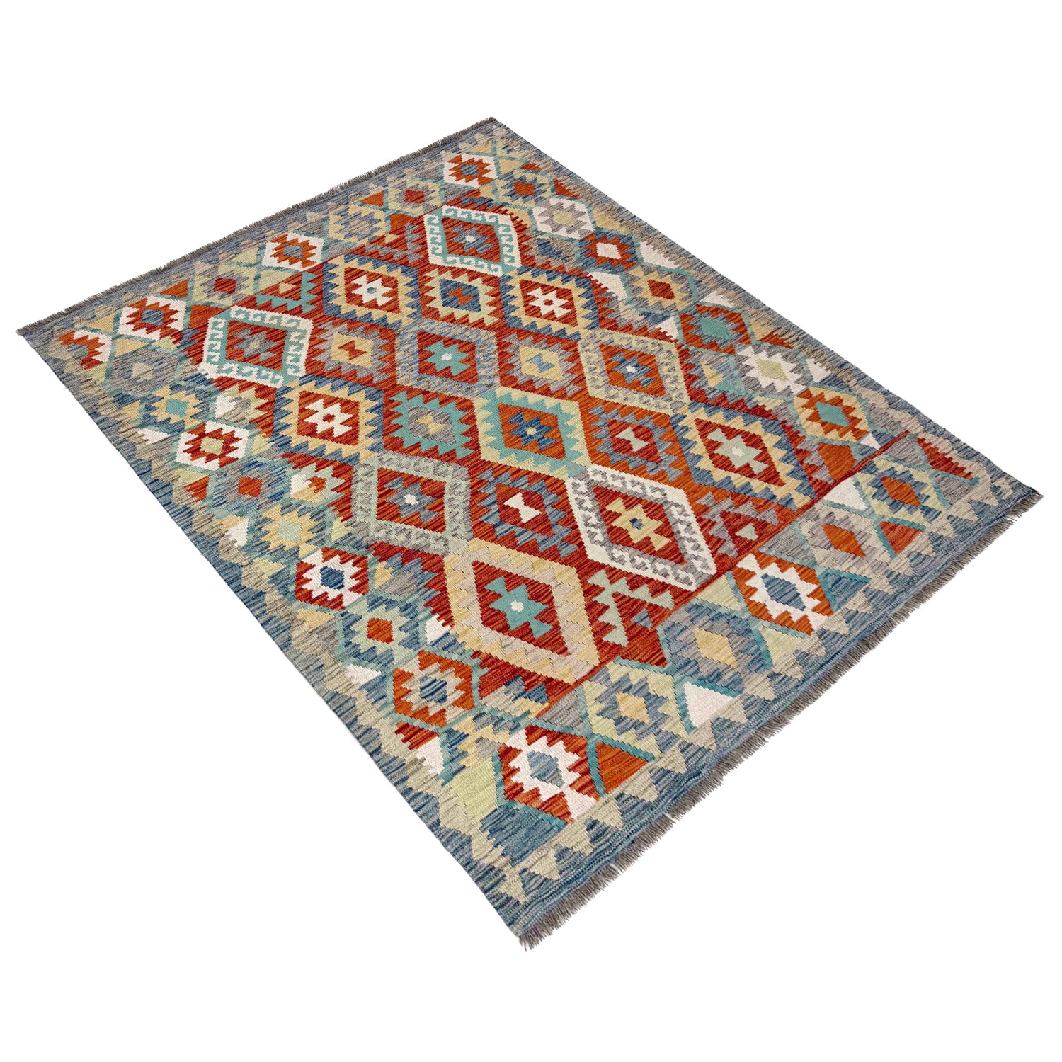 Hand Knotted Flatweave Kilim – 155 x 191 cm | SKU: R39818
