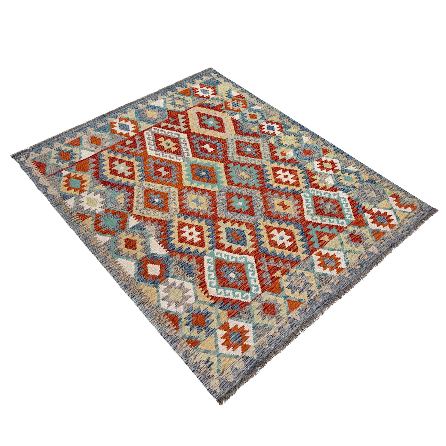 Hand Knotted Flatweave Kilim – 155 x 191 cm | SKU: R39818