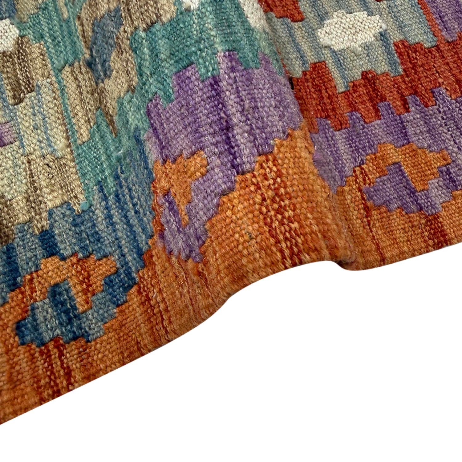 Handmade Vegetable Kilim – 4' 2" x 5' 9" ft (127 x 176 cm) | SKU: R39819