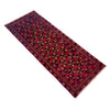 Hand-Knotted Red Floral Baluchi Runner – 2' 4" x 6' 3" ft (72 x 191 cm) | SKU: R39838