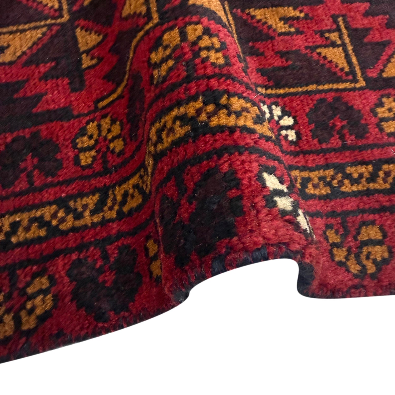 Hand-Knotted Red Floral Baluchi Runner – 2' 4" x 6' 3" ft (72 x 191 cm) | SKU: R39838