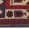 Baluchi Rug Handmade Beige Prayer Design 3x5 ft