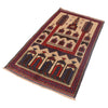 Baluchi Rug Handmade Beige Prayer Design 3x5 ft