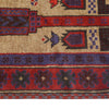 Baluchi Rug Handmade Beige Prayer Design 2x4 ft