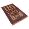 Baluchi Rug Handmade Beige Prayer Design 2x4 ft